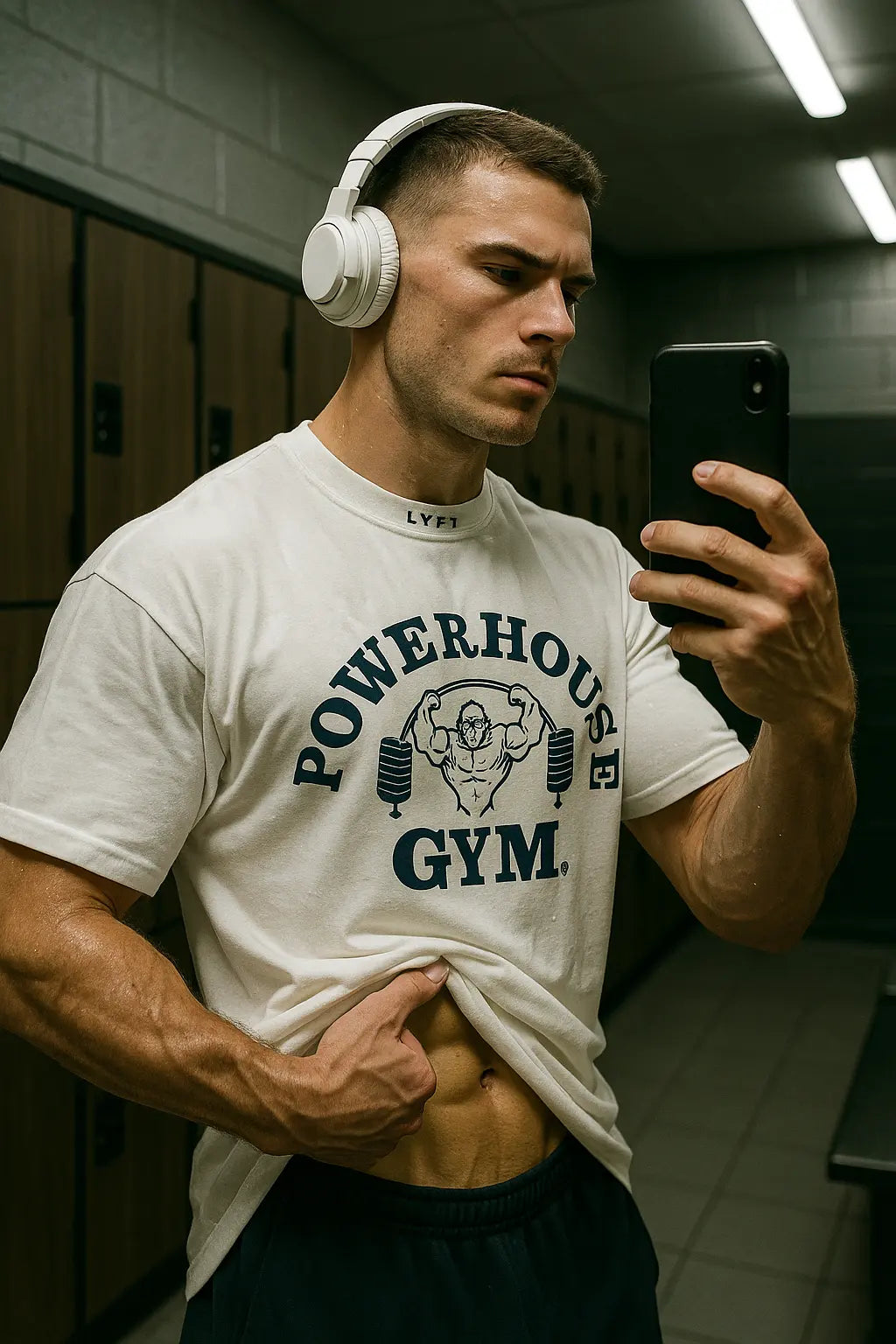 LYFT Jointly Men Running Sports Cotton T-shirt Gym Fitness Bodybuilding Loose Print Shirt Summer Male Jogging Training Tee Tops - Novarashop