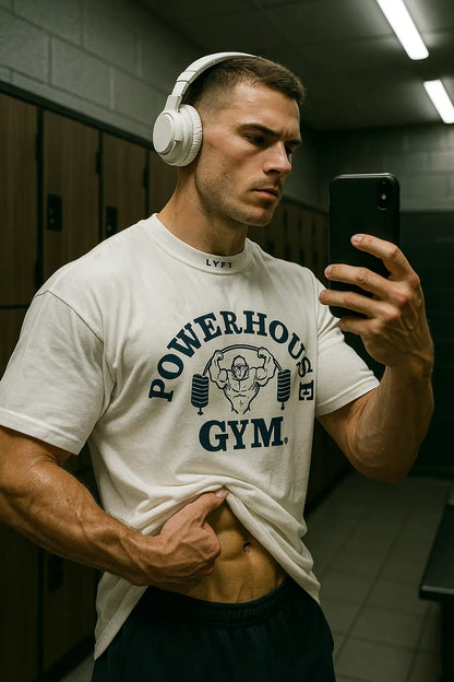 LYFT Jointly Men Running Sports Cotton T-shirt Gym Fitness Bodybuilding Loose Print Shirt Summer Male Jogging Training Tee Tops - Novarashop