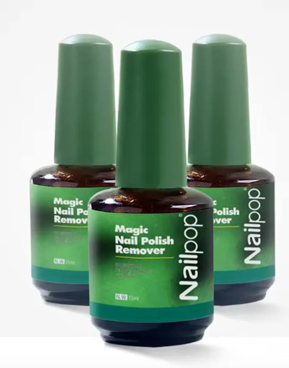 Nailpop Magic Remover Nail Gel Polish Clean Fast Remover Within 3-5 MINS UV Gel Polish Magic Burst Nail Gel Remover Tool 15ml - Novarashop