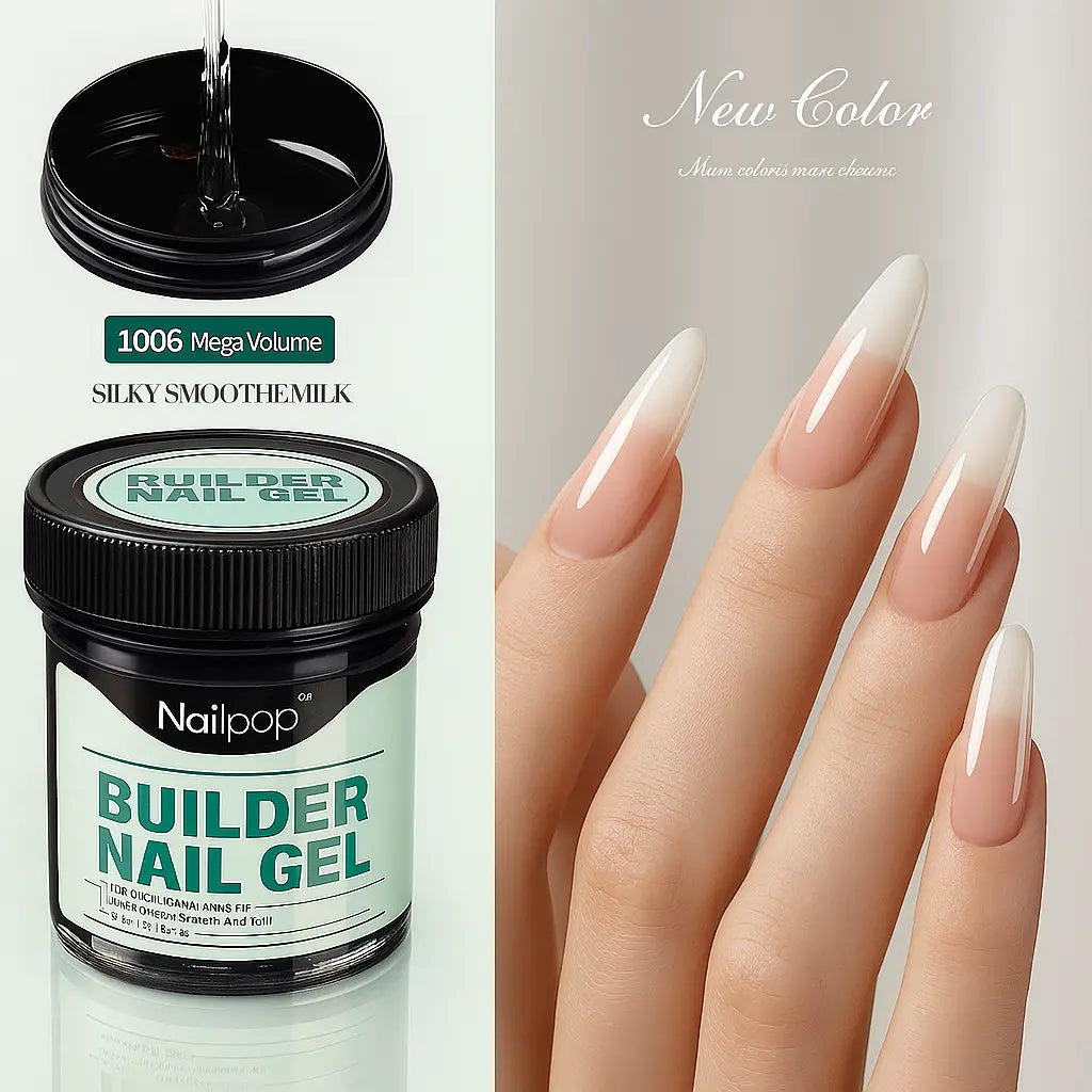 Nailpop Professional Builder Gel UV Hard Gel for Nail Strengthen Quick Building Long Lasting Soak Off Extension Gel 30/100g - Novarashop