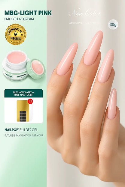 Nailpop Professional Builder Gel UV Hard Gel for Nail Strengthen Quick Building Long Lasting Soak Off Extension Gel 30/100g - Novarashop