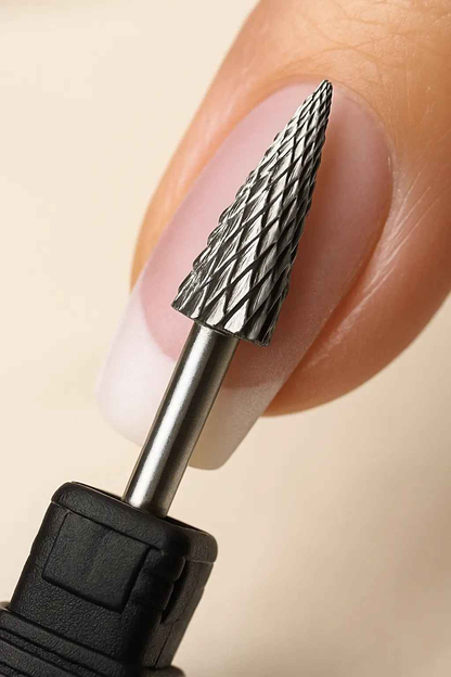 Tungsten Carbide Nail Drill Bits for Electric Manicure - Milling Cutters for Gel Polish Removal