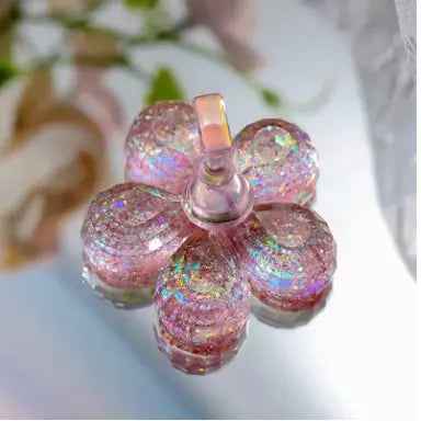 Magnetic Nail Holder Practice Set with Glitter Sequins Flower Designs - Acrylic False Nail Tips Stand Manicure Tools