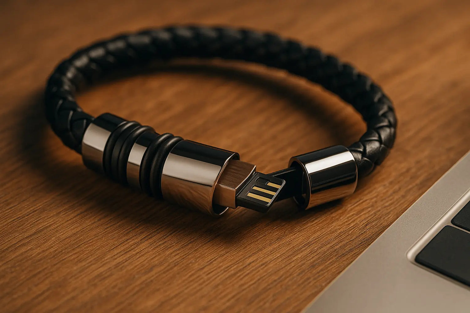 Leather Charging Bracelet | Stylish Charging Bracelet | Novara Shop