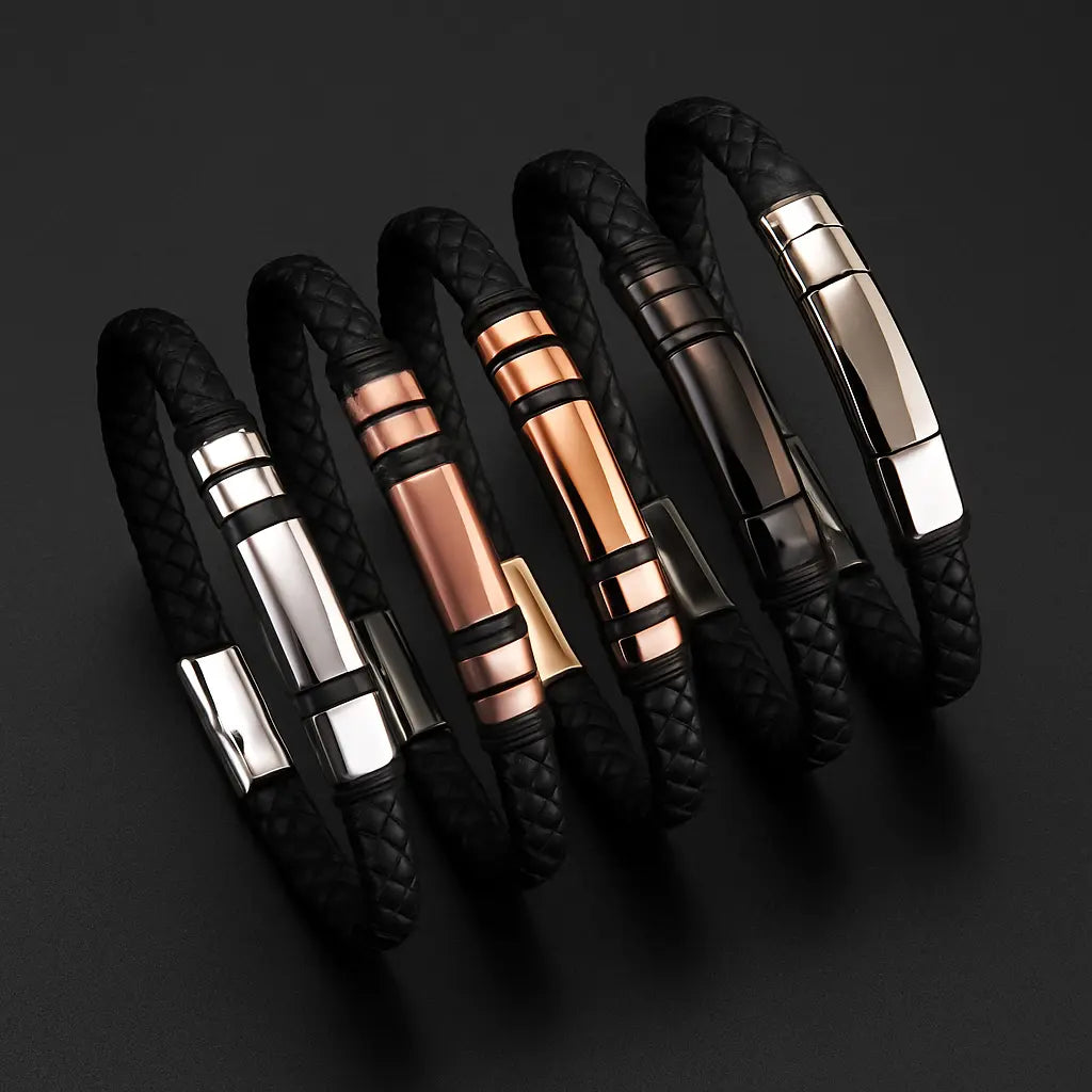 Leather Charging Bracelet | Stylish Charging Bracelet | Novara Shop