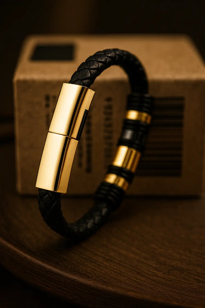 Leather Charging Bracelet | Stylish Charging Bracelet | Novara Shop