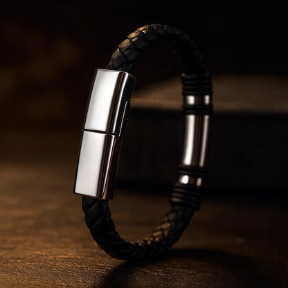 Leather Charging Bracelet | Stylish Charging Bracelet | Novara Shop