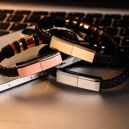 Leather Charging Bracelet | Stylish Charging Bracelet | Novara Shop