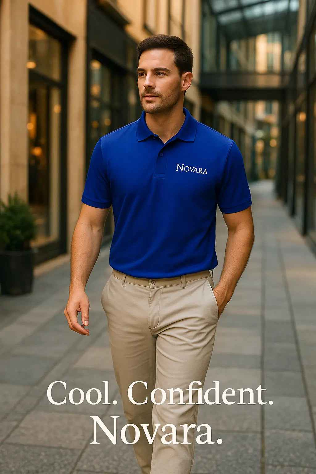 Novarasop Sports Polo Shirt Collar Short Sleeve Shirt Marathon Running Fitness Men Top DIY