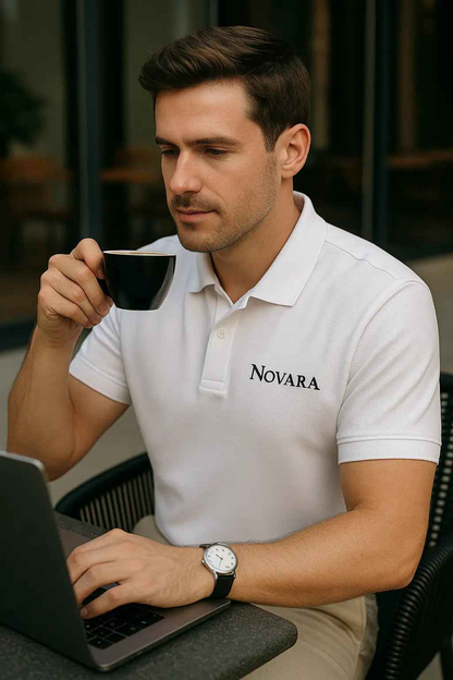 Novarasop Sports Polo Shirt Collar Short Sleeve Shirt Marathon Running Fitness Men Top DIY
