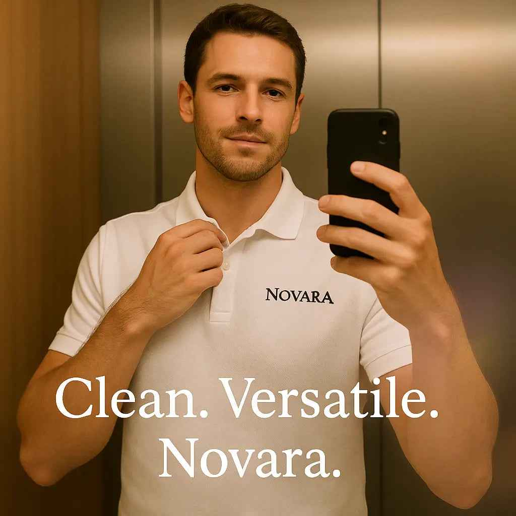 Novarasop Sports Polo Shirt Collar Short Sleeve Shirt Marathon Running Fitness Men Top DIY