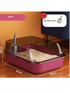 Cats Toilet Cat Litter Box Semi-enclosed High Side Splashproof Pet Bedpans with Litter Scoop Kitty Sandbox Cleaning Cat Supplies - Novarashop