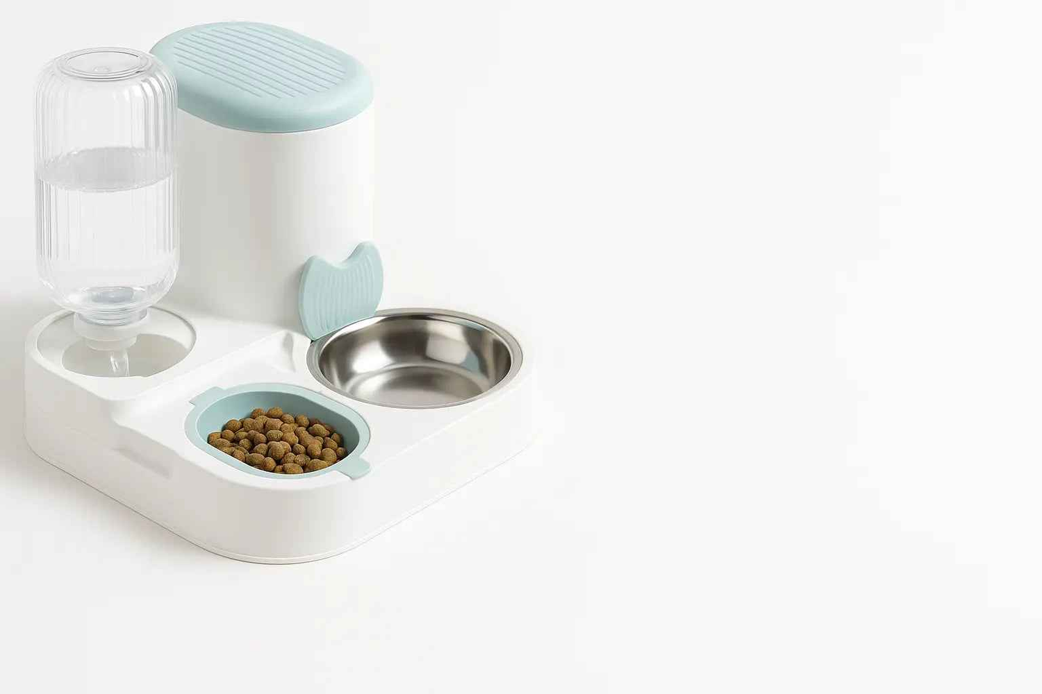 Automatic Cat Feeder - Integrated Cat Bowl and Water Dispenser for Cats and Dogs