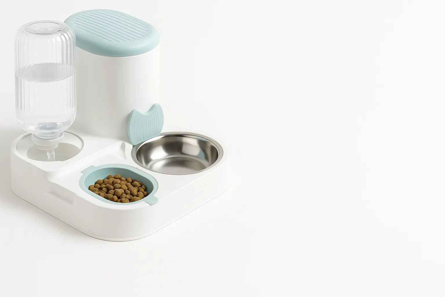 Automatic Cat Feeder - Integrated Cat Bowl and Water Dispenser for Cats and Dogs