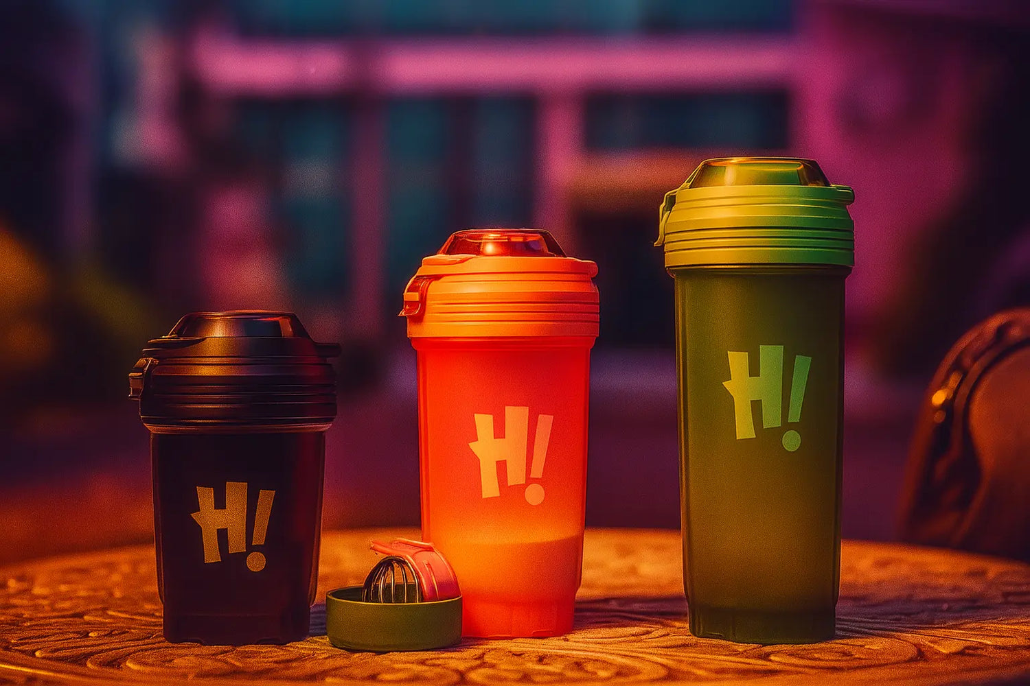 500ml Portable Protein Powder Shaker Bottle Leak Proof Water Bottle for Gym Fitness Training Sport Shaker Mixing Cup with Scale - Novarashop