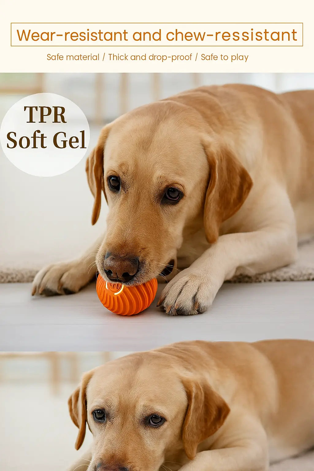 Smart Dog Toy Ball Electronic Interactive Pet Toy Moving Ball USB Automatic Moving Bouncing for Puppy Birthday Gift Cat Products - Novarashop