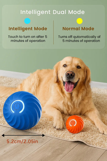 Smart Dog Toy Ball Electronic Interactive Pet Toy Moving Ball USB Automatic Moving Bouncing for Puppy Birthday Gift Cat Products - Novarashop