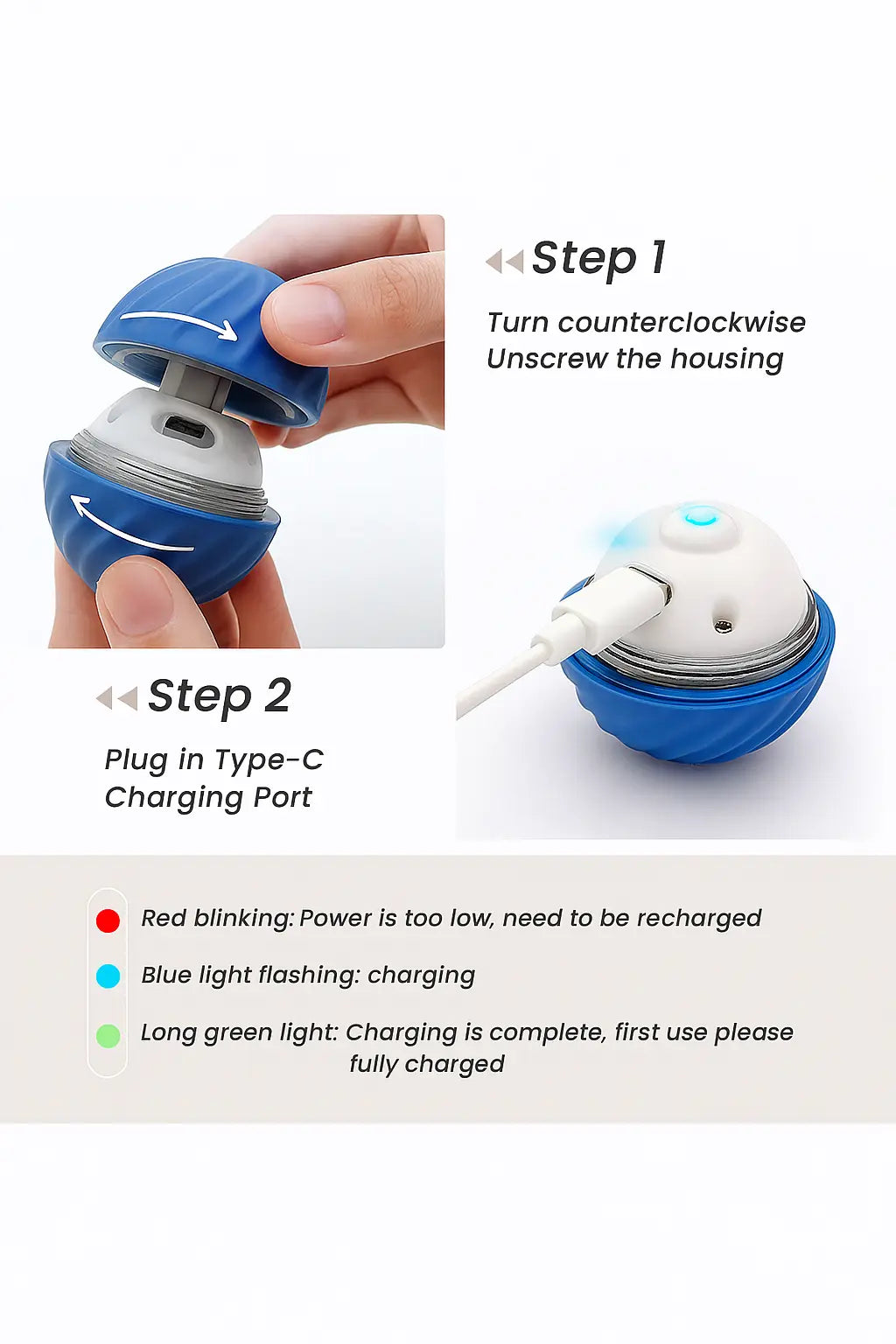 Smart Dog Toy Ball Electronic Interactive Pet Toy Moving Ball USB Automatic Moving Bouncing for Puppy Birthday Gift Cat Products - Novarashop
