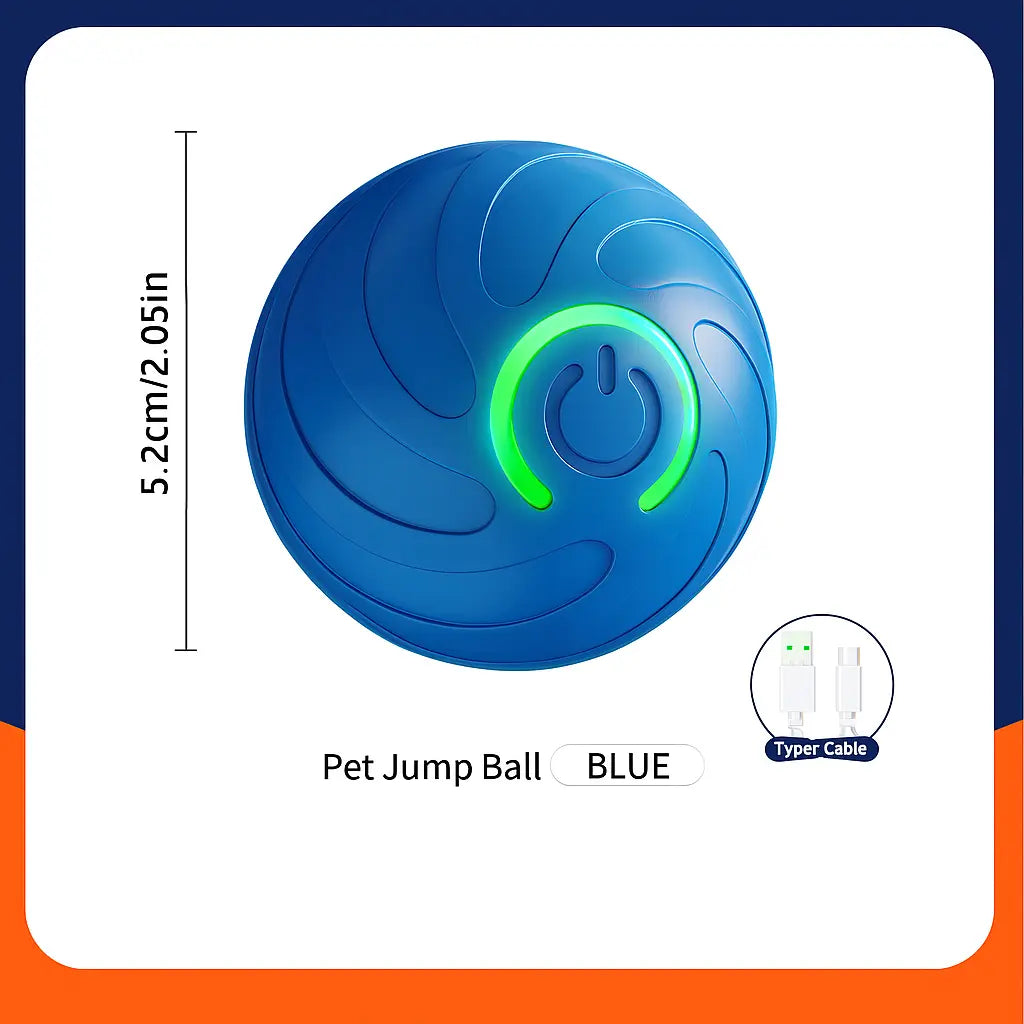 Smart Dog Toy Ball Electronic Interactive Pet Toy Moving Ball USB Automatic Moving Bouncing for Puppy Birthday Gift Cat Products - Novarashop