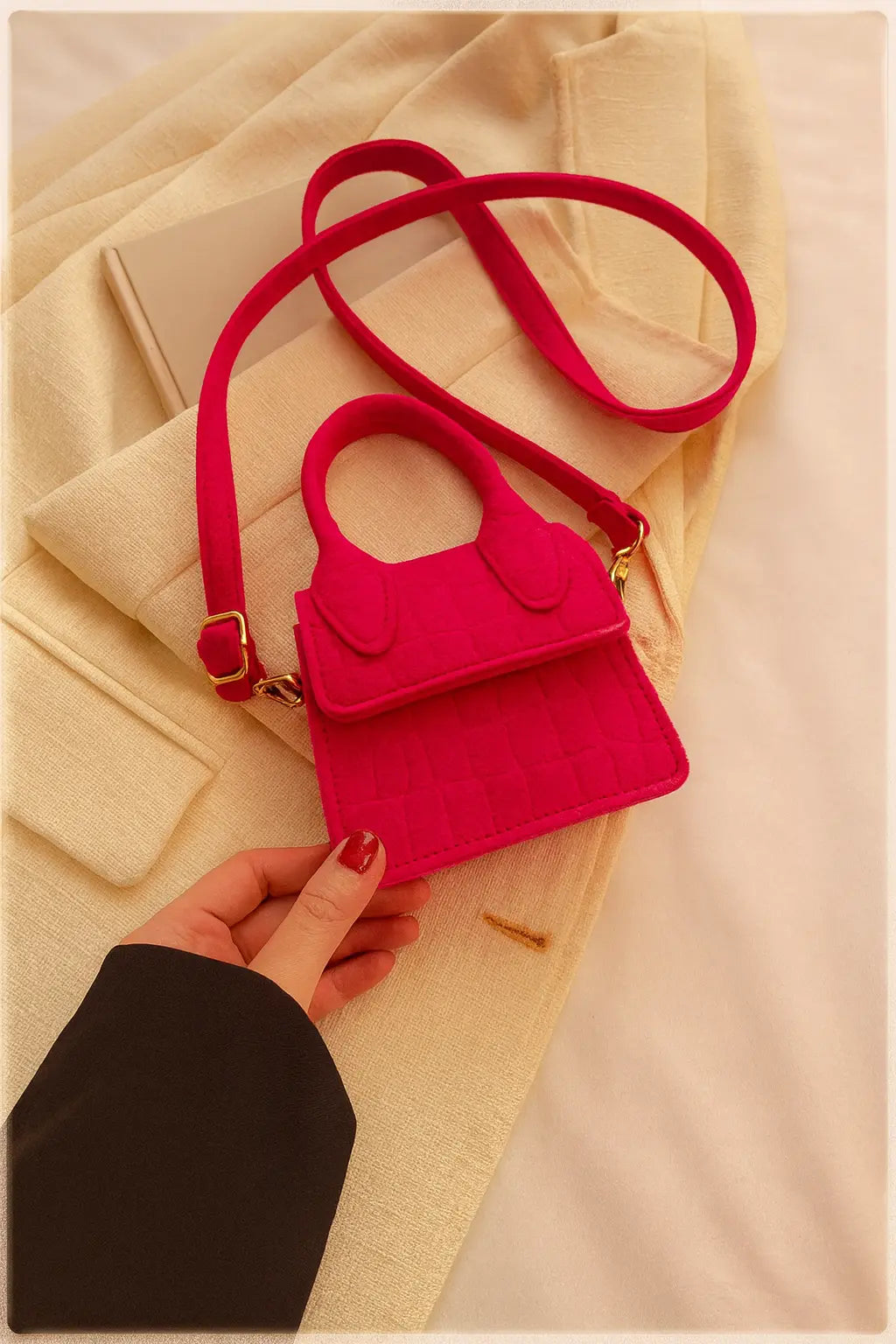 Small Casual Bags | Mini Felt Handbag | Novara Shop