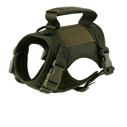 Tactical cat harness for outdoor walking of kittens and puppies, used for walking to prevent escape, soft mesh, easy to wear - Novarashop