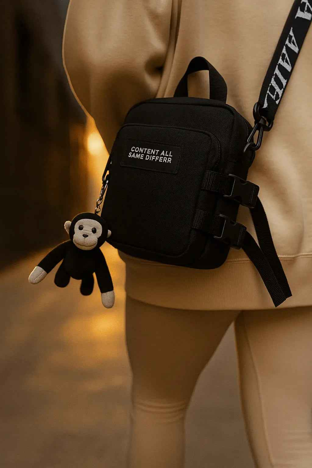Trendy Couple Canvas Bag - Stylish Messenger Bag for Daily Commuting, Outdoor Travel, and Beach Use