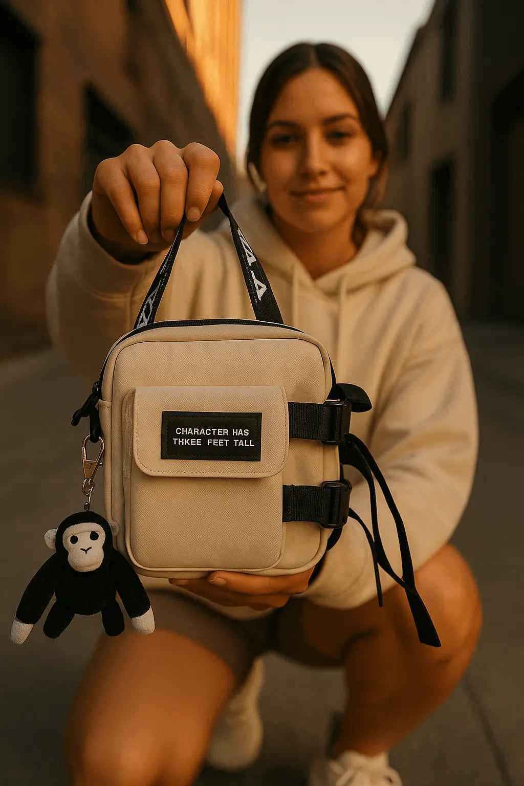 Trendy Couple Canvas Bag - Stylish Messenger Bag for Daily Commuting, Outdoor Travel, and Beach Use