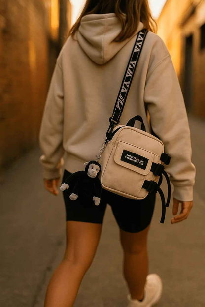 Trendy Couple Canvas Bag - Stylish Messenger Bag for Daily Commuting, Outdoor Travel, and Beach Use