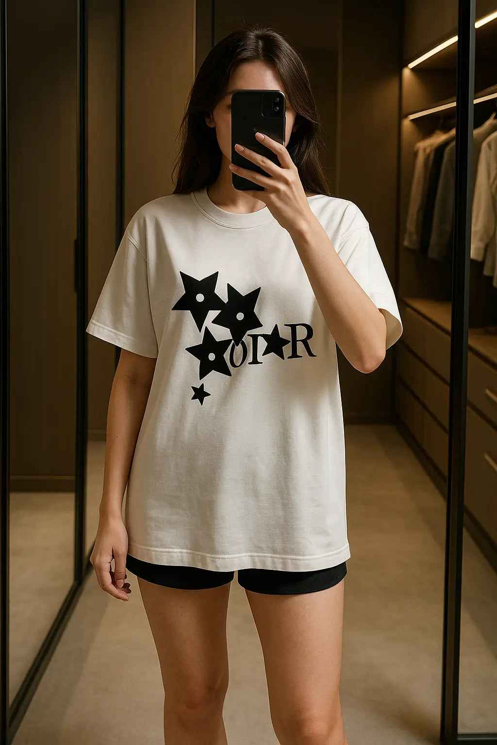 Women Casual High Quality T-Shirt Harajuku Y2k Designer Luxury Tee Pure Cotton Vintage Trendy Pullover