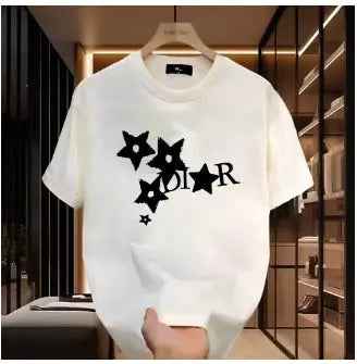 Women Casual High Quality T-Shirt Harajuku Y2k Designer Luxury Tee Pure Cotton Vintage Trendy Pullover
