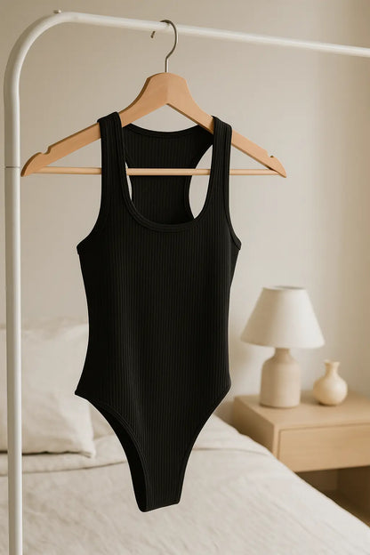 Sleeveless Knit Bodysuit Hot Summer Sexy Bodycon Off Shoulder Halter Tops Casual Street Bodice For Women ClubWear - Novarashop