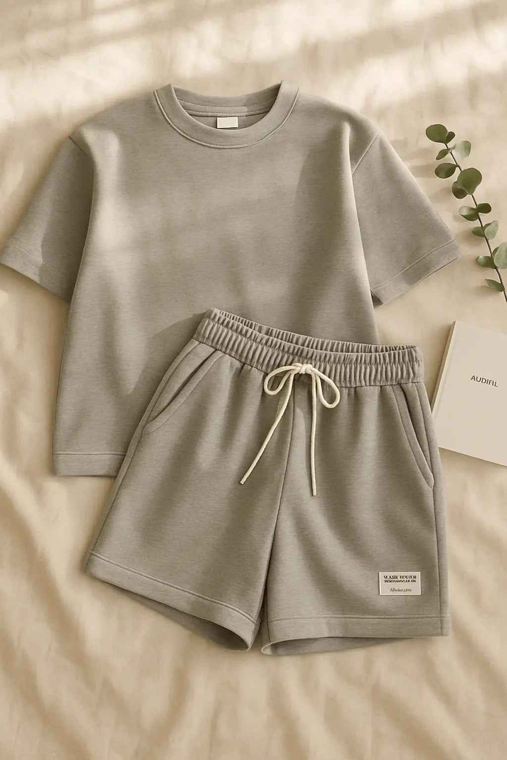 Casual Sport Outfits Women 2025 Summer Short Sleeve T Shirts Shorts Two Piece Set - Women&