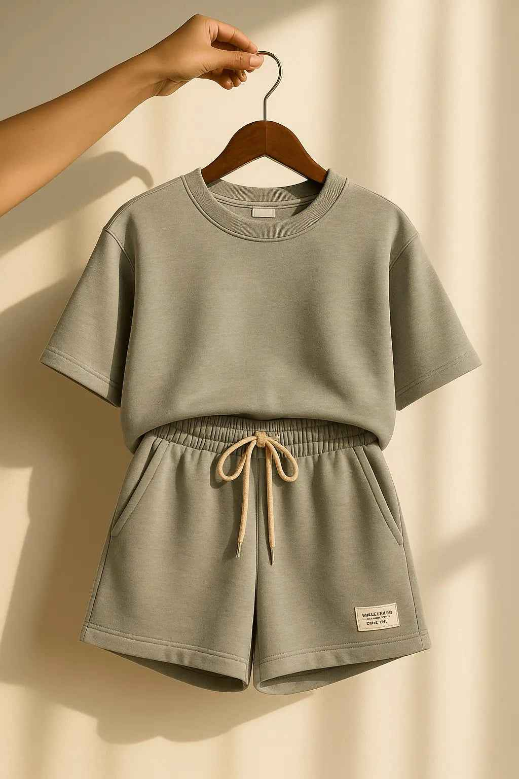 Casual Sport Outfits Women 2025 Summer Short Sleeve T Shirts Shorts Two Piece Set - Women&