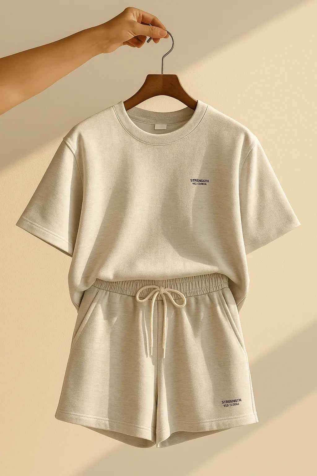 Casual Sport Outfits Women 2025 Summer Short Sleeve T Shirts Shorts Two Piece Set - Women&