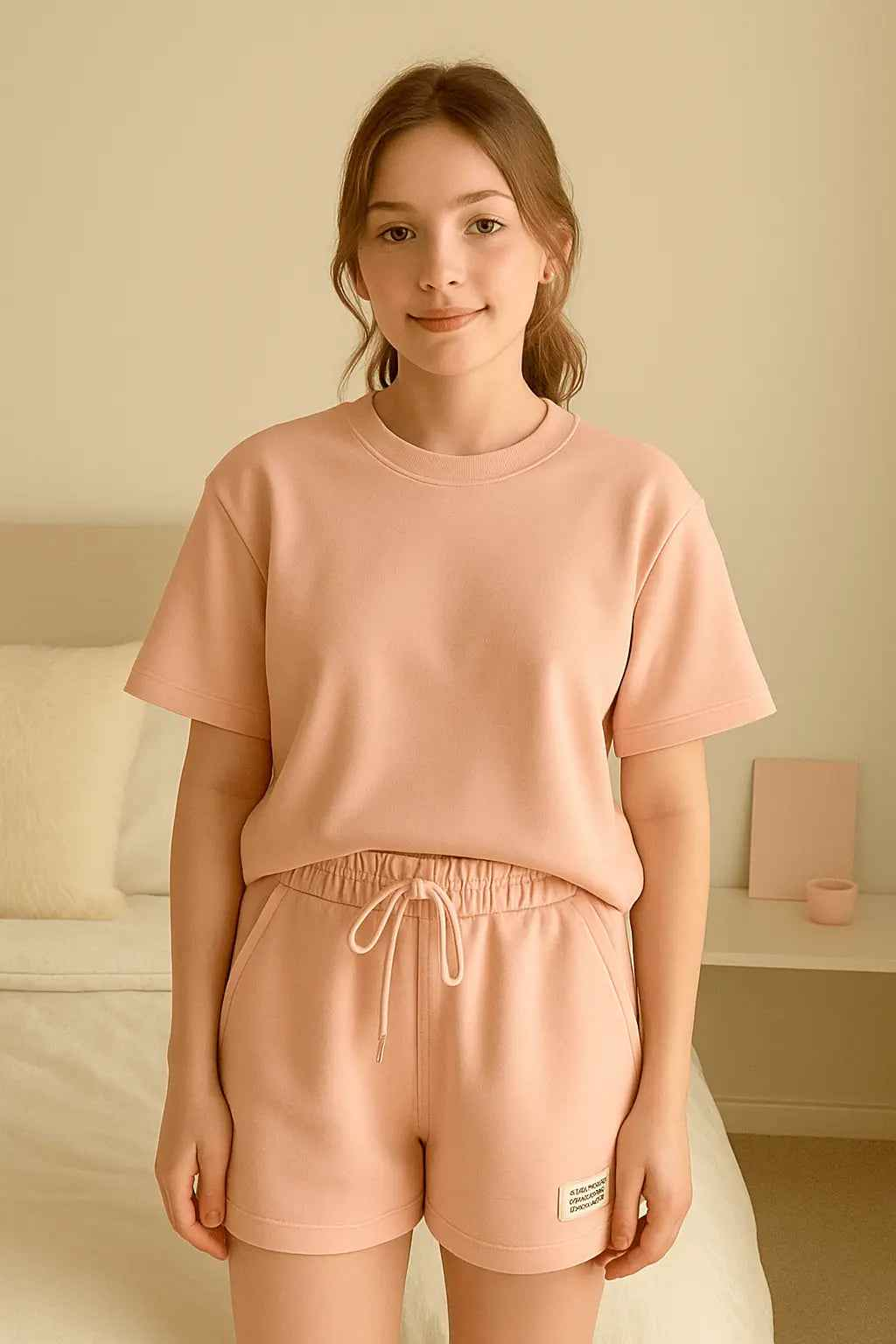Casual Sport Outfits Women 2025 Summer Short Sleeve T Shirts Shorts Two Piece Set - Women&