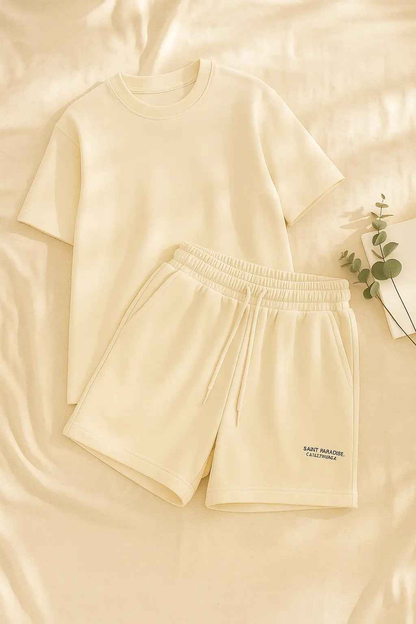 Casual Sport Outfits Women 2025 Summer Short Sleeve T Shirts Shorts Two Piece Set - Women&