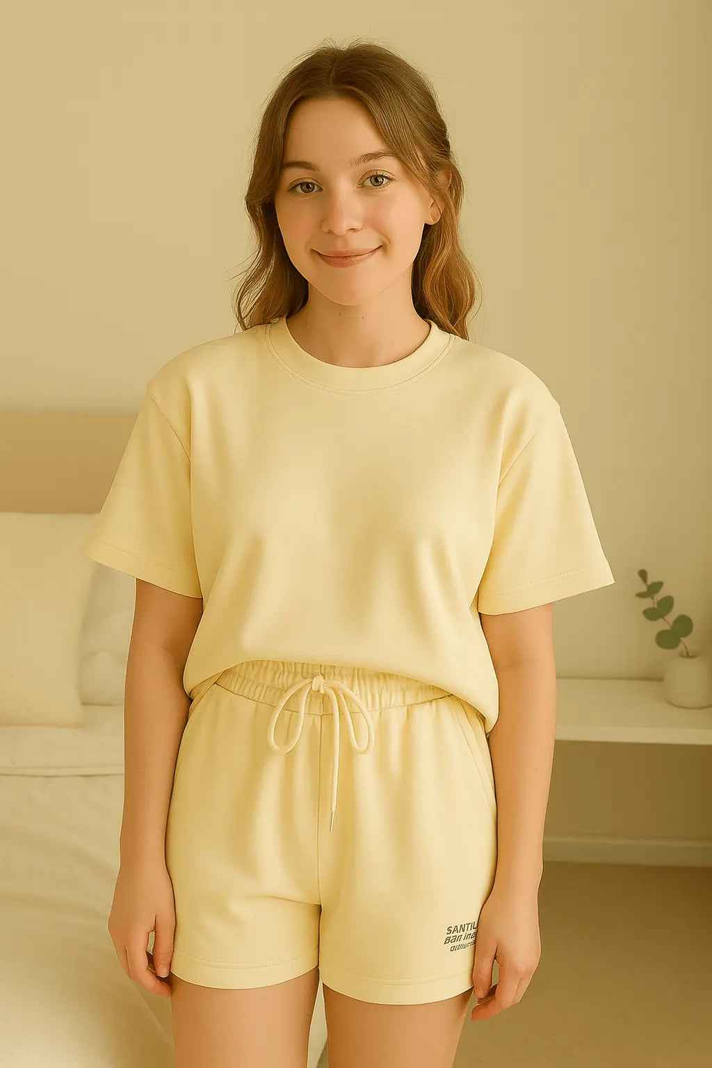 Casual Sport Outfits Women 2025 Summer Short Sleeve T Shirts Shorts Two Piece Set - Women&