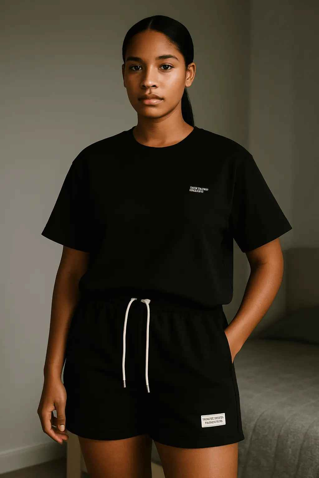 Casual Sport Outfits Women 2025 Summer Short Sleeve T Shirts Shorts Two Piece Set - Women&