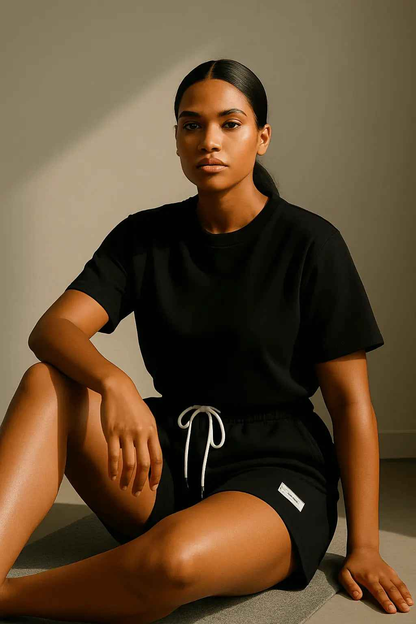 Casual Sport Outfits Women 2025 Summer Short Sleeve T Shirts Shorts Two Piece Set - Women&