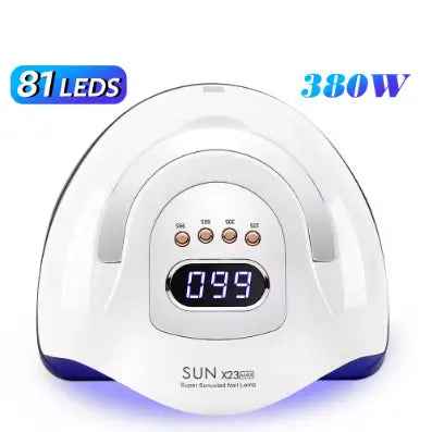 380W UV Nail Dryer with 81 LEDs and LCD Screen - Quick-Drying Manicure Lamp for All Gel Nail Art Tools