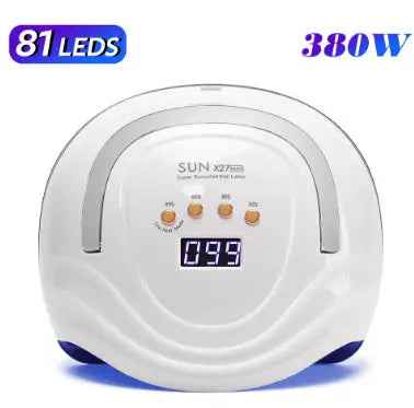 380W UV Nail Dryer with 81 LEDs and LCD Screen - Quick-Drying Manicure Lamp for All Gel Nail Art Tools