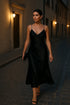 TRAFZA Women Summer Yellow Stain V Neck Sling Dress Elegant Sleeveless Loose Maxi Robes 2025 New Ladies Party Holiday Dresses - Novarashop