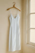 TRAFZA Women Summer Yellow Stain V Neck Sling Dress Elegant Sleeveless Loose Maxi Robes 2025 New Ladies Party Holiday Dresses - Novarashop