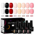 8pc 1-Step Nail Gel Set No Need Base Top Coat Nude Milky Pink UV/LED Long Lasting Nail Supplies Vernis for Manicure DIY Design - Novarashop