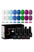 8pc 1-Step Nail Gel Set No Need Base Top Coat Nude Milky Pink UV/LED Long Lasting Nail Supplies Vernis for Manicure DIY Design - Novarashop