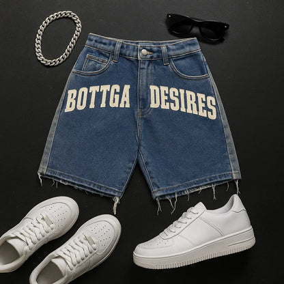 Oversized Denim Shorts | Unisex Denim Shorts | Novara Shop