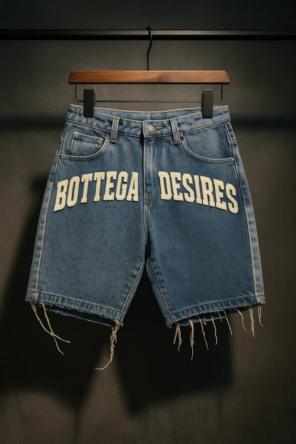 Oversized Denim Shorts | Unisex Denim Shorts | Novara Shop