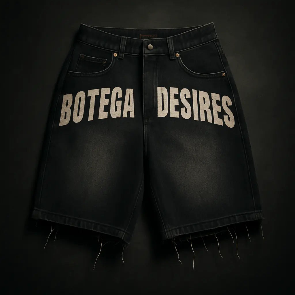 Oversized Denim Shorts | Unisex Denim Shorts | Novara Shop