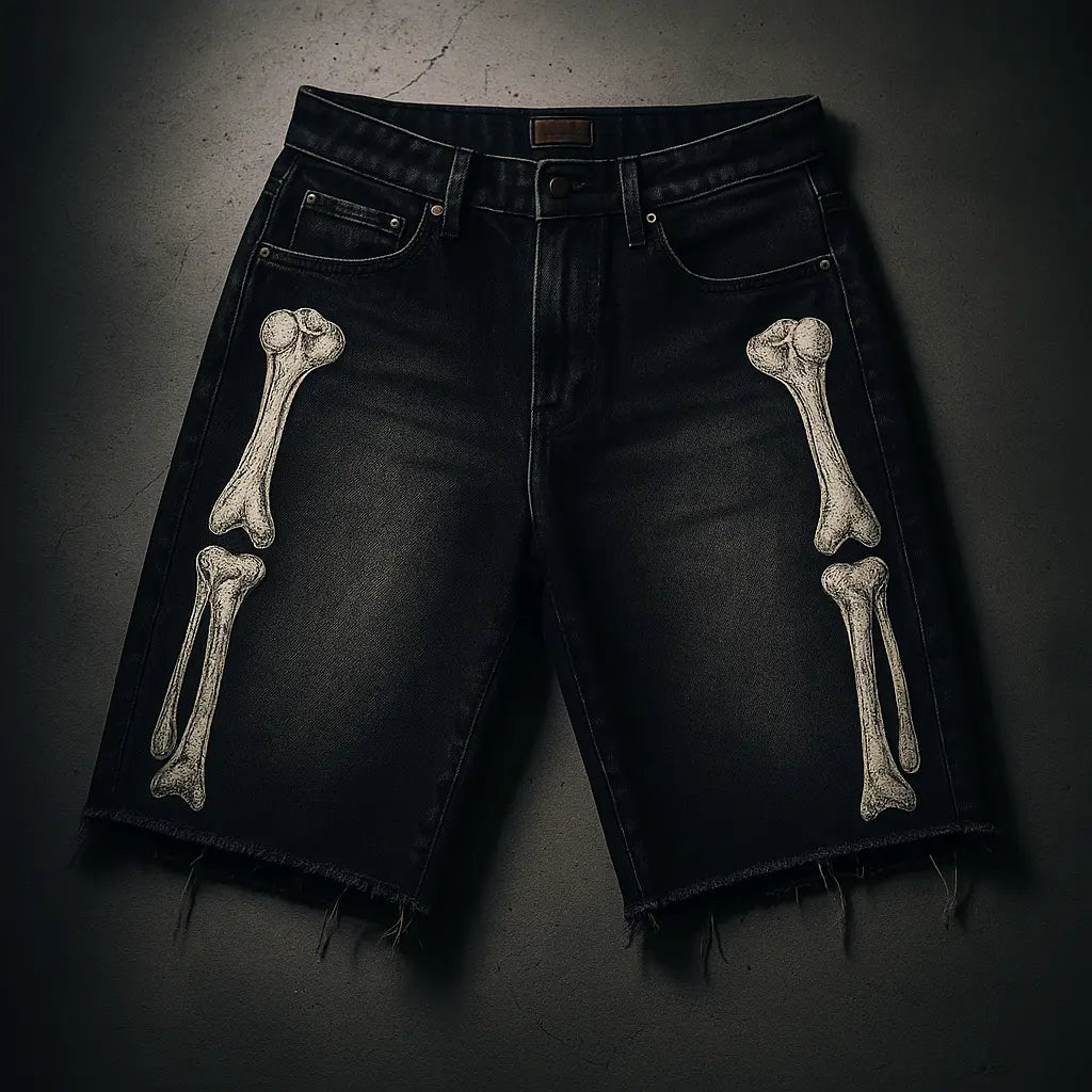 Oversized Denim Shorts | Unisex Denim Shorts | Novara Shop