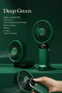 USB Handheld Mini Fan Foldable Portable Neck Hanging Fans 5 Speed USB Rechargeable Fan with Phone Stand and Display Screen - Novarashop
